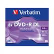 Płyta Verbatim DVD+R Double Layer jewel case