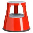 Taboret biurowy Twin metalowy czerwony