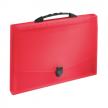 Teczka z rączką Essel. przegródkami Vivida czerwon