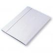 Teczka z gumką A4 biała tekturowa Barbara 280g